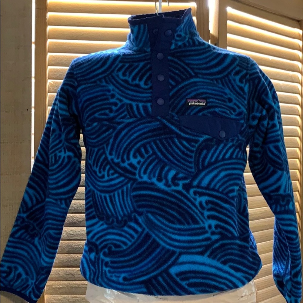 Patagonia Boys Synchilla Snap-T Pullover Medium 10